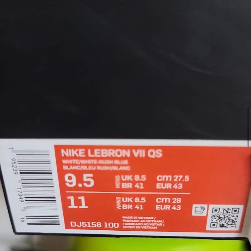 Nike LeBron VII QS White/Blue
